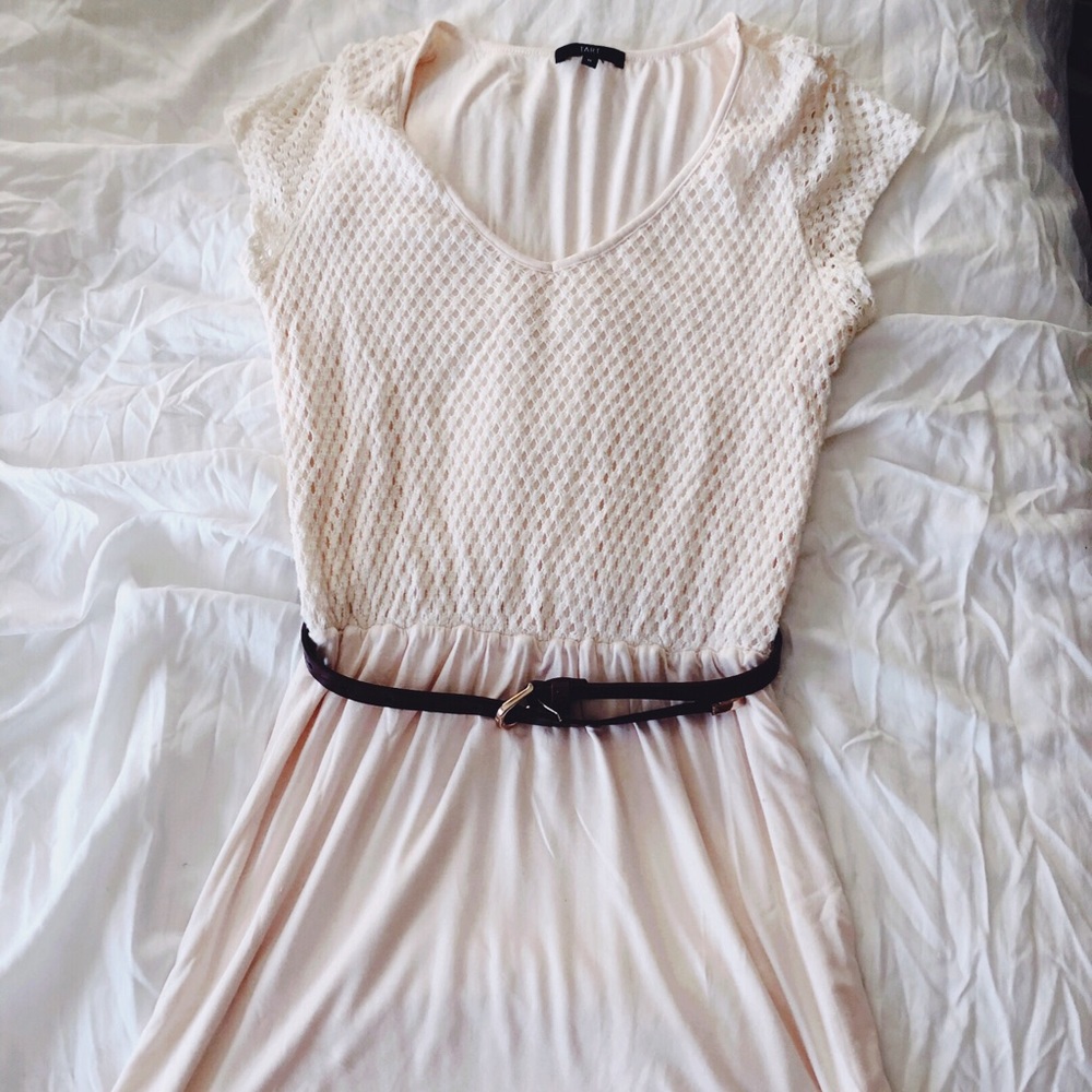 Anthropology - Light Pink Altea Eyelet Dress